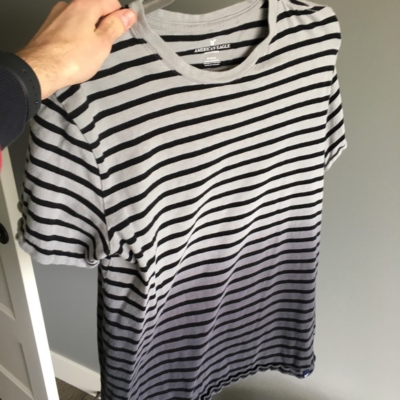 American Eagle Outfitters Other - Mens Black and Grey Striped AE T-Shirt